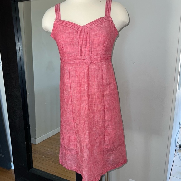 Horny Toad Pink Linen Midi Sundress Size XS - Picture 1 of 10